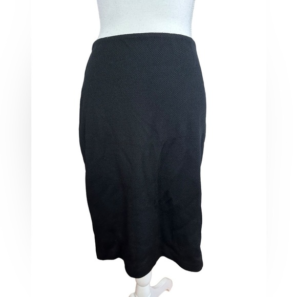 St John Cavier black wool blend pencil skirt size 6 - Picture 1 of 6